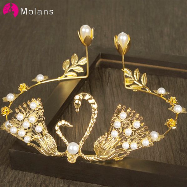 molans swan crown pearl cake wedding hair jewellery silver exquisite pearl prom party wedding accessories for bridal party
molans swan crown pearl cake wedding hair jewellery silver exquisite pearl prom party wedding accessories for bridal party