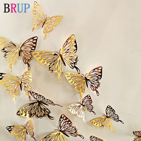 12pcs/lot new 3d hollow golden silver butterfly wall stickers art home decorations wall decals for party wedding display shop
12pcs/lot new 3d hollow golden silver butterfly wall stickers art home decorations wall decals for party wedding display shop