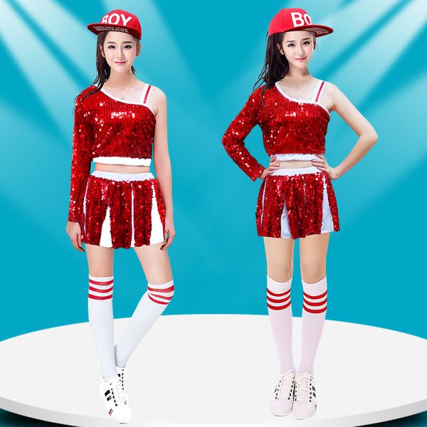 new 2019 costume jazz dance costume female korean sequins modern dance performance clothing hip hop suit, Black;red
new 2019 costume jazz dance costume female korean sequins modern dance performance clothing hip hop suit, Black;red