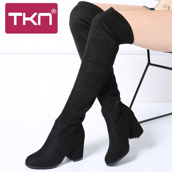 tkn 2019 winter women boots casual sneakers flat boots over the knee high creeper heels stretch fabric ladies a7511, Black
tkn 2019 winter women boots casual sneakers flat boots over the knee high creeper heels stretch fabric ladies a7511, Black