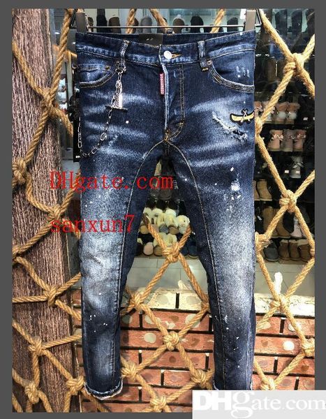 2019 new brand of fashionable european and american men s casual jeans d2,high-grade washing, pure hand grinding, quality optimization, Blue
2019 new brand of fashionable european and american men s casual jeans d2,high-grade washing, pure hand grinding, quality optimization, Blue