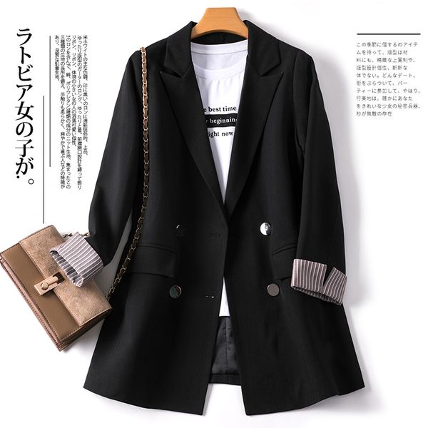 tailored coat 2020 new suit jacket plus size winter coats women suit jacket casual coat blazer feminino women blazers and, White;black
