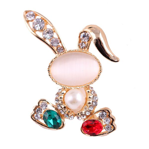 a cat's-eye pearl color diamond leveret children full bodied flower brooch suit pin, Gray
a cat's-eye pearl color diamond leveret children full bodied flower brooch suit pin, Gray