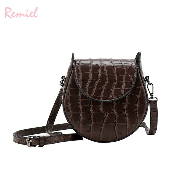 european fashion retro saddle bag 2018 new quality pu leather women's designer handbag crocodile pattern shoulder messenger bags
european fashion retro saddle bag 2018 new quality pu leather women's designer handbag crocodile pattern shoulder messenger bags