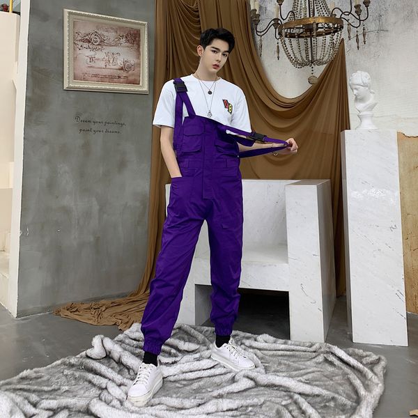 multi-pocket bib pants tide male summer hip-hop harajuku wind overalls japanese retro straps jumpsuit dj trend, Black
multi-pocket bib pants tide male summer hip-hop harajuku wind overalls japanese retro straps jumpsuit dj trend, Black