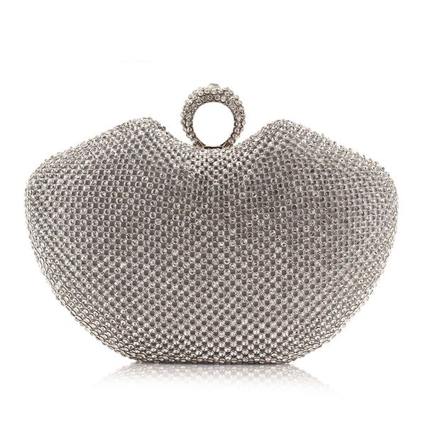 apple full diamond fashion bag women's clutch night banquet bag yey-23889
