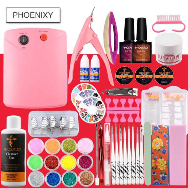 uv gel set nail of manicure pedicure tools base coat soak off varnish set nail extension kit for manicure uv lamp sets
uv gel set nail of manicure pedicure tools base coat soak off varnish set nail extension kit for manicure uv lamp sets