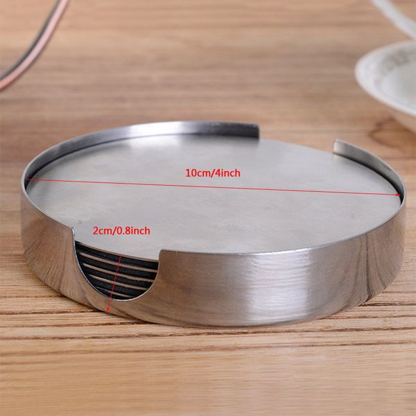 6 in 1 round coasters stainless steel heat resistant table mat non-slip coffee cup holder cushion placemat tableware pad coaster dbc dh1126
6 in 1 round coasters stainless steel heat resistant table mat non-slip coffee cup holder cushion placemat tableware pad coaster dbc dh1126