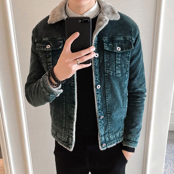 tang cotton jacket male 2019 winter men's thick corduroy jackets man lamb fur lapel long sleeve cotton jacket male, Tan;black
tang cotton jacket male 2019 winter men's thick corduroy jackets man lamb fur lapel long sleeve cotton jacket male, Tan;black