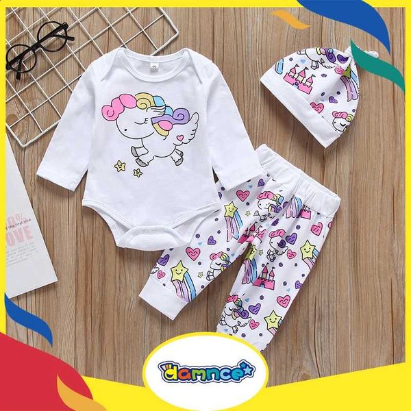 newborn cotton unicorn long sleeve girls infant floral baby romper +pants clothes, White
newborn cotton unicorn long sleeve girls infant floral baby romper +pants clothes, White
