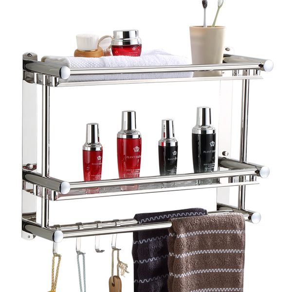 modern 304 stainless steel bathroom shelves wall mounted bathroom accessories with towel rack 4 robe hooks ship
modern 304 stainless steel bathroom shelves wall mounted bathroom accessories with towel rack 4 robe hooks ship