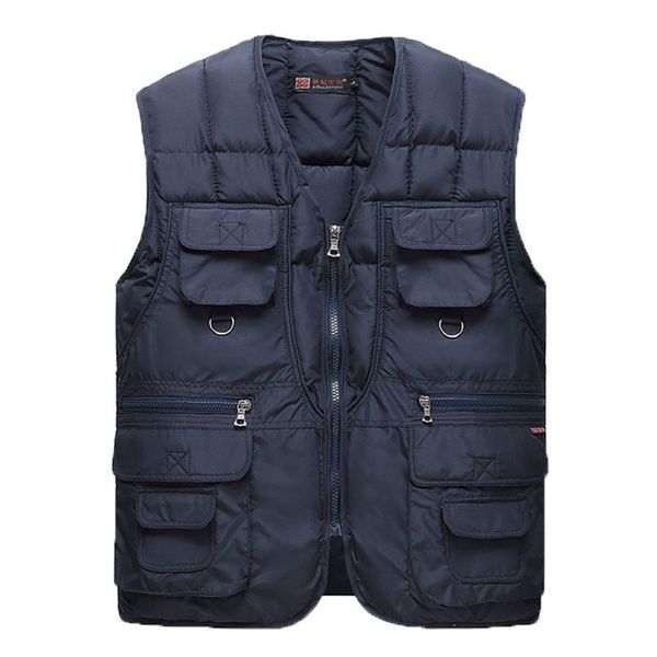 2019 new cotton warm vest man winter with many pockets male sleeveless jacket men fashion zipper pro journalist waistcoat, Black;white
2019 new cotton warm vest man winter with many pockets male sleeveless jacket men fashion zipper pro journalist waistcoat, Black;white