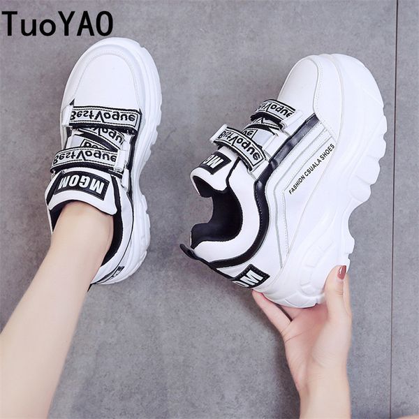 women chunky sneakers 2020 fashion platform sneakers ladies brand wedges casual shoes for woman leather sports dad shoes 7cm y200424, Black
women chunky sneakers 2020 fashion platform sneakers ladies brand wedges casual shoes for woman leather sports dad shoes 7cm y200424, Black