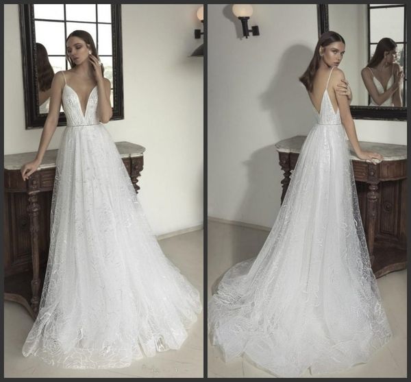 2020 new julie vino a line wedding dresses v neck backless wedding gowns vestidos de noiva bling beach wedding dress, White
2020 new julie vino a line wedding dresses v neck backless wedding gowns vestidos de noiva bling beach wedding dress, White