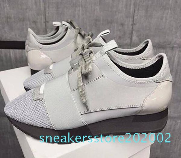 classic brand designer sneakers men fashion leather mesh mens womens race runners trainer shoes s02, Black
classic brand designer sneakers men fashion leather mesh mens womens race runners trainer shoes s02, Black