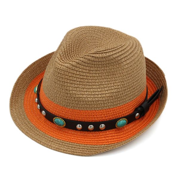 upturn roll-up brim fedora chapeau plastic straw tilby cap summer beach outdoor sunhat lover jazz hat with belt buckle, Blue;gray
upturn roll-up brim fedora chapeau plastic straw tilby cap summer beach outdoor sunhat lover jazz hat with belt buckle, Blue;gray