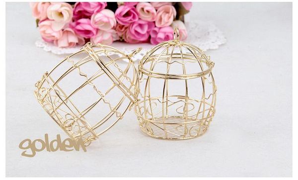 2019 Wedding Favor Box European creative Gold Matel Boxes romantic wrought iron birdcage wedding candy box tin box wholesale Wedding Favors
2019 Wedding Favor Box European creative Gold Matel Boxes romantic wrought iron birdcage wedding candy box tin box wholesale Wedding Favors