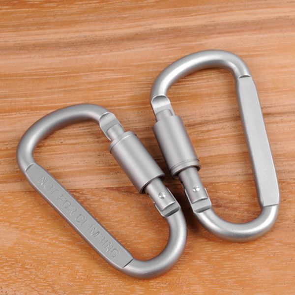 8cm d ring gadgets carabiner screw lock hanging hook buckle keychain hiking mountaineering aluminum alloy buckle for travel bag backpack
8cm d ring gadgets carabiner screw lock hanging hook buckle keychain hiking mountaineering aluminum alloy buckle for travel bag backpack