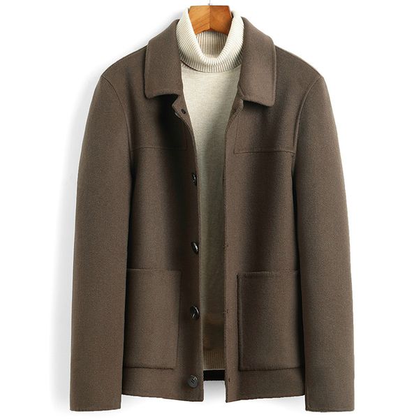 wool coat men short double-sided spring autumn woolen jacket men's coats overcoat casual jackets casaco masculino 6022 kj4622, Black
wool coat men short double-sided spring autumn woolen jacket men's coats overcoat casual jackets casaco masculino 6022 kj4622, Black