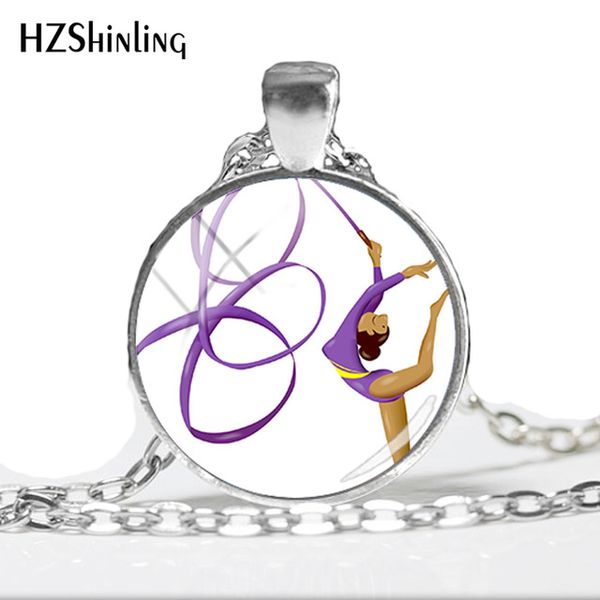 2019 new rhythmic gymnastics pendant necklace gymastics p jewelry glass cabochon pendant necklace sports lovers gifts hz1, Silver
2019 new rhythmic gymnastics pendant necklace gymastics p jewelry glass cabochon pendant necklace sports lovers gifts hz1, Silver