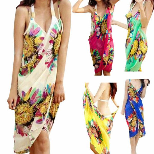 summer women sunflower sun-proof cape chiffon beach bikini cover up wraps scarf pareo swimwear sarong dress, Blue;gray
summer women sunflower sun-proof cape chiffon beach bikini cover up wraps scarf pareo swimwear sarong dress, Blue;gray