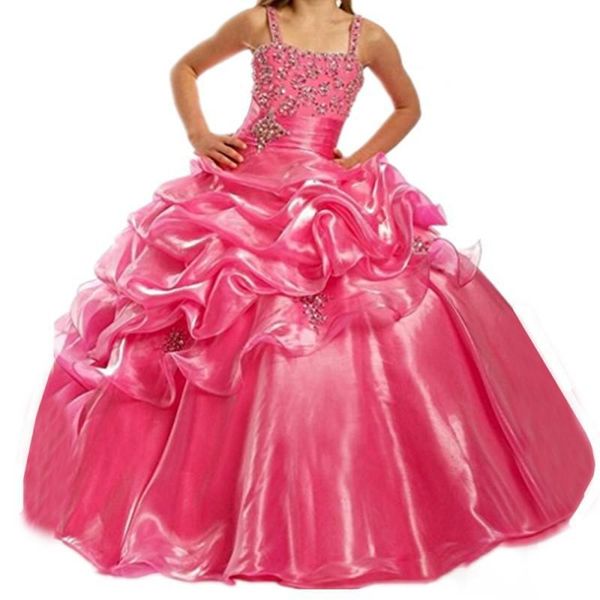 girls pageant dresses spaghetti straps crystal rhinestone ball gown prom dress for kids children flower girl dresses, White;red
girls pageant dresses spaghetti straps crystal rhinestone ball gown prom dress for kids children flower girl dresses, White;red