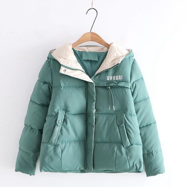 women loose short parkas coat winter thick warm zipper pockets hooded coats casual cotton-padded parkas jacket, Black
women loose short parkas coat winter thick warm zipper pockets hooded coats casual cotton-padded parkas jacket, Black