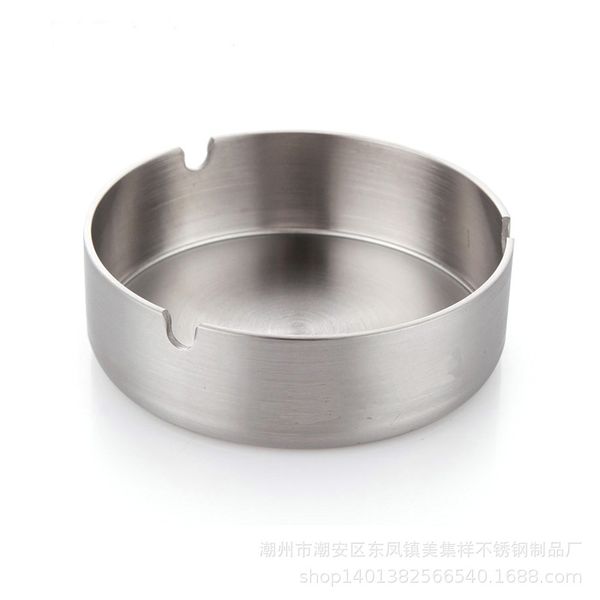 

Stainless Steel Ashtray Round Metal for Outdoor and Indoor Use