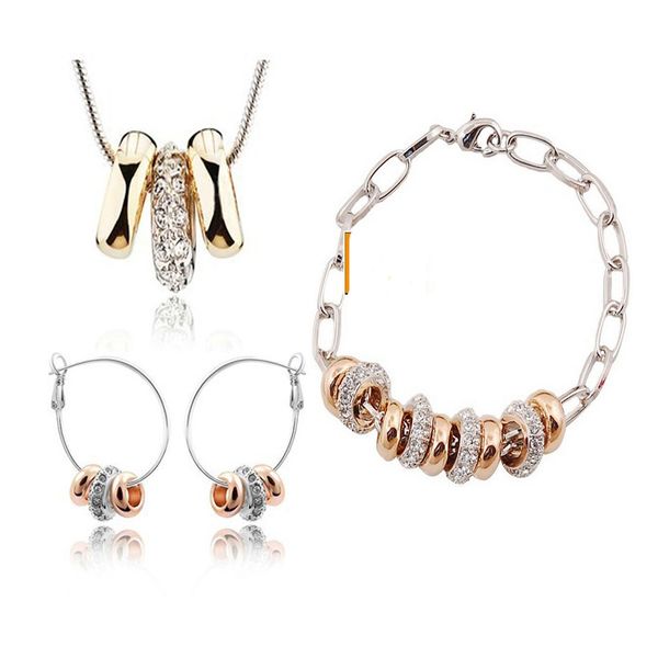 new 2018 crystal jewelry sets pendants & necklaces stud earring bracelet bangles silver plated chain for women, Slivery;golden
new 2018 crystal jewelry sets pendants & necklaces stud earring bracelet bangles silver plated chain for women, Slivery;golden