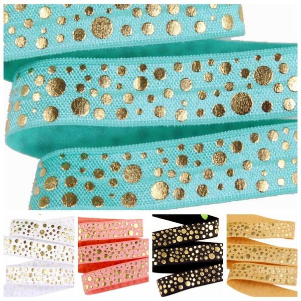5/8" gold foil random dots foe fold over elastic for hair ties headband accessories welcome custom printed, Slivery;white
5/8" gold foil random dots foe fold over elastic for hair ties headband accessories welcome custom printed, Slivery;white
