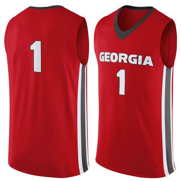 NO.1 Georgia Bulldogs Men College Basketball Jersey embroidery UGA Athletic Outdoor Apparel Mens Sport Jerseys Size S-3XL
NO.1 Georgia Bulldogs Men College Basketball Jersey embroidery UGA Athletic Outdoor Apparel Mens Sport Jerseys Size S-3XL