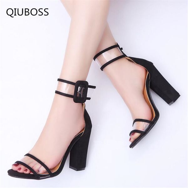 qiuboss 2018 new buckle woman sandals gold metallic clear strap high heels fashion transparent summer shoes women pump q19, Black
qiuboss 2018 new buckle woman sandals gold metallic clear strap high heels fashion transparent summer shoes women pump q19, Black