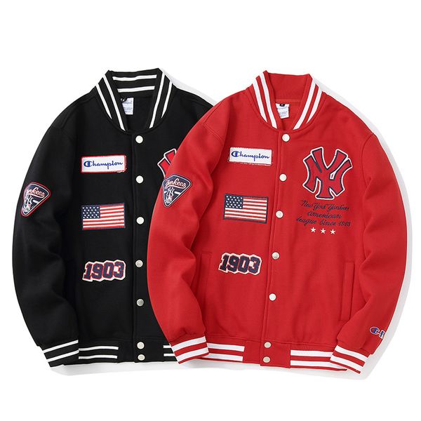 champions mens designer jacket fashion brand luxury jacket street hip hop embroidered letter logo delicate button stitching baseball uniform, Black;brown
champions mens designer jacket fashion brand luxury jacket street hip hop embroidered letter logo delicate button stitching baseball uniform, Black;brown