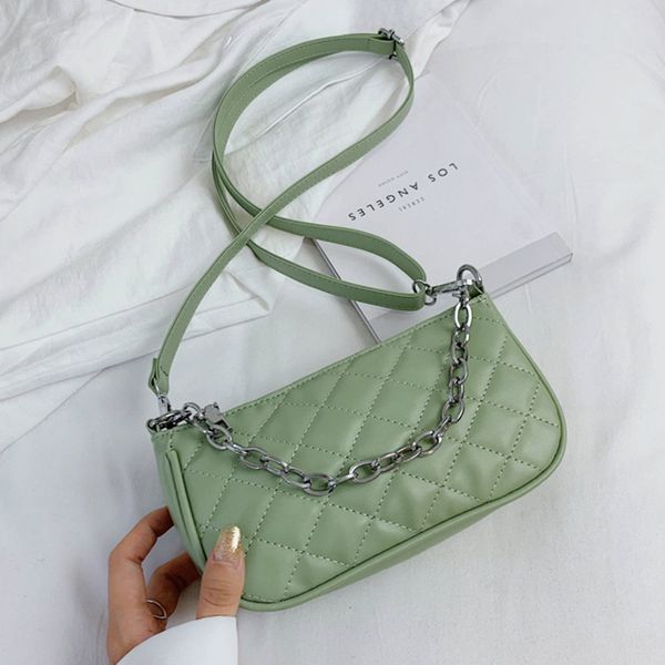 fashion plaid chain shoulder bag for women pu leather baguette bag advanced armpit leisure handbags design lady tote paquet
fashion plaid chain shoulder bag for women pu leather baguette bag advanced armpit leisure handbags design lady tote paquet