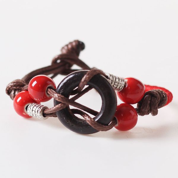 fashion charm ceramics muticolor beads ethnic style bracelet original design bangle hand knitted amulet jewelry gifts, Golden;silver
fashion charm ceramics muticolor beads ethnic style bracelet original design bangle hand knitted amulet jewelry gifts, Golden;silver