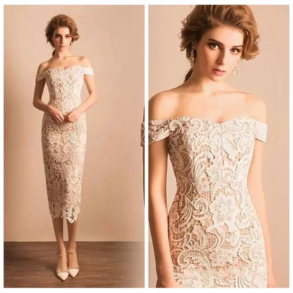 2019 off shoulder lace sheath evening dresses tea length slim formal long special occasion party gowns prom party gowns women, Black;red
2019 off shoulder lace sheath evening dresses tea length slim formal long special occasion party gowns prom party gowns women, Black;red