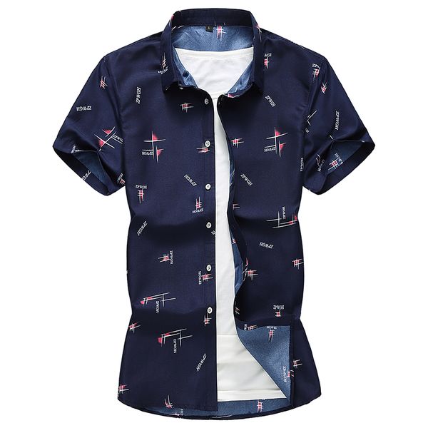 left rom 2019 men's high-grade pure cotton printing casual short-sleeve shirts/male slim fit lapel leisure shirts 6xl 7xl, White;black
left rom 2019 men's high-grade pure cotton printing casual short-sleeve shirts/male slim fit lapel leisure shirts 6xl 7xl, White;black