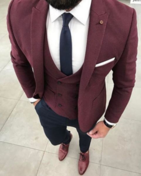 burgundy tuxedos groom wedding men suits mens wedding suits tuxedo costumes de smoking pour hommes men(jacket+pants+tie+vest) 089, Black;gray
burgundy tuxedos groom wedding men suits mens wedding suits tuxedo costumes de smoking pour hommes men(jacket+pants+tie+vest) 089, Black;gray