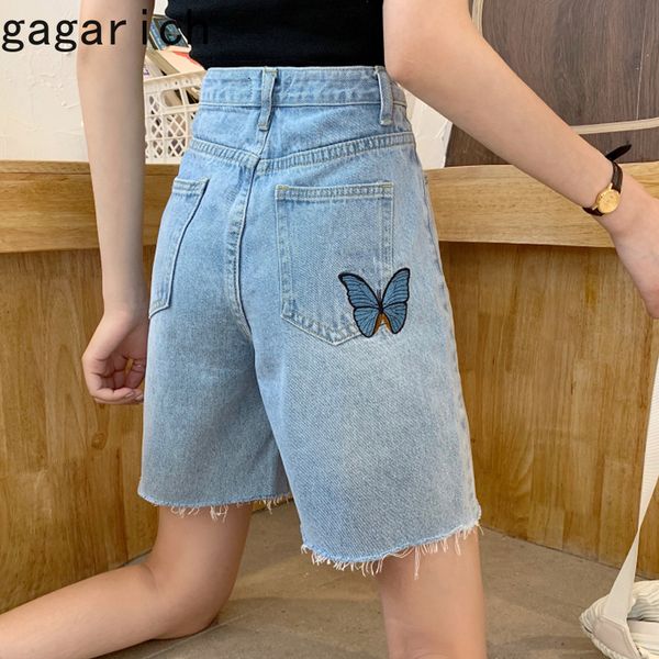 gagarich women embroidery butterfly knee length denim shorts loose high waist straight streetwear 2020 summer chic short jeans, Blue
gagarich women embroidery butterfly knee length denim shorts loose high waist straight streetwear 2020 summer chic short jeans, Blue