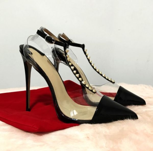 casual designer lady fashion women pumps gold patent leather studded spikes strappy ankle high heels sandals shoes stiletto, Black
casual designer lady fashion women pumps gold patent leather studded spikes strappy ankle high heels sandals shoes stiletto, Black
