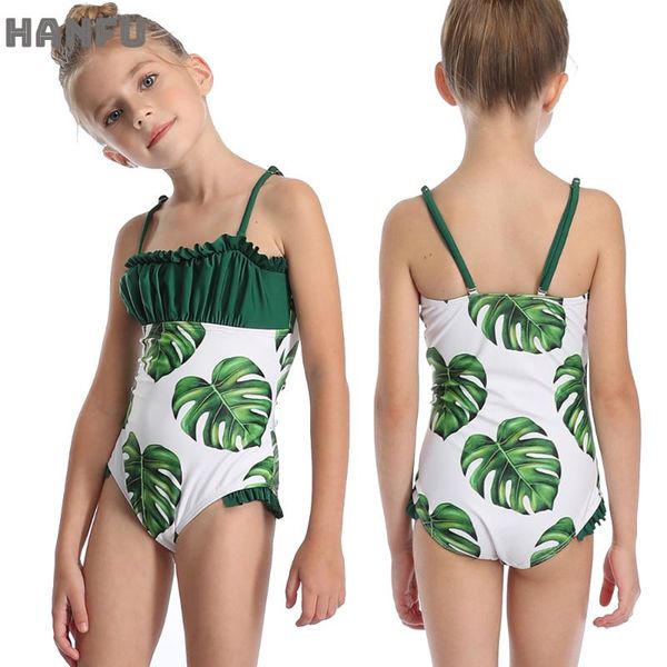 child girls cute swimwear one piece swimsuit flower print green leaf strap surfriding bathing suit summer holiday beachwear
child girls cute swimwear one piece swimsuit flower print green leaf strap surfriding bathing suit summer holiday beachwear