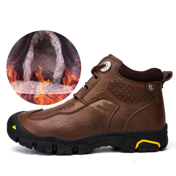 winter shoes men outdoor trekking boots keep warm plush wear-resistant leather boots mountain climbing shoes
winter shoes men outdoor trekking boots keep warm plush wear-resistant leather boots mountain climbing shoes