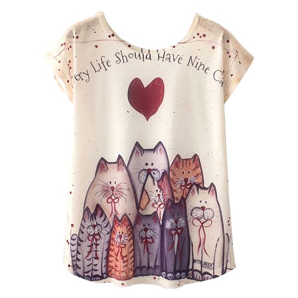 women womens tshirt women summer novelty women harajuku cute style love heart cat print t shirt new size l xl, White
women womens tshirt women summer novelty women harajuku cute style love heart cat print t shirt new size l xl, White