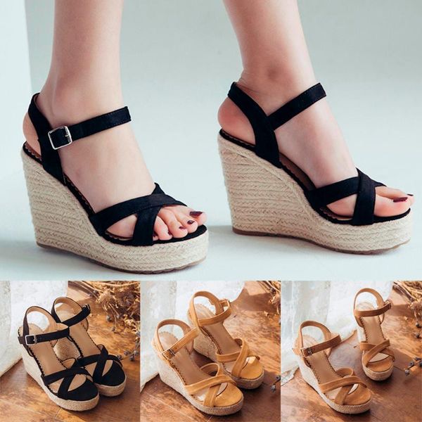 women wedge open toe sandals platform slippers women open toe wedges sandals ladies summer high heels walk shoes home outdoor, Black
women wedge open toe sandals platform slippers women open toe wedges sandals ladies summer high heels walk shoes home outdoor, Black