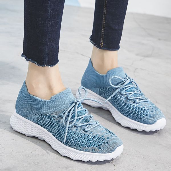 casual shoes women sock sneakers women breathable knit mesh trainers super light ladies lace up footwear female zapatos de mujer, Black
casual shoes women sock sneakers women breathable knit mesh trainers super light ladies lace up footwear female zapatos de mujer, Black