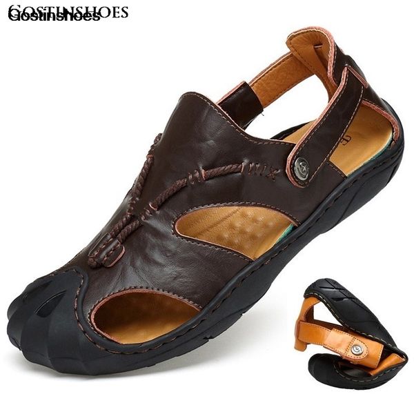 chalas hombre erkek sandalet genuine leather casual shoes england style mens sandals summer zapatos hombre, Black
chalas hombre erkek sandalet genuine leather casual shoes england style mens sandals summer zapatos hombre, Black