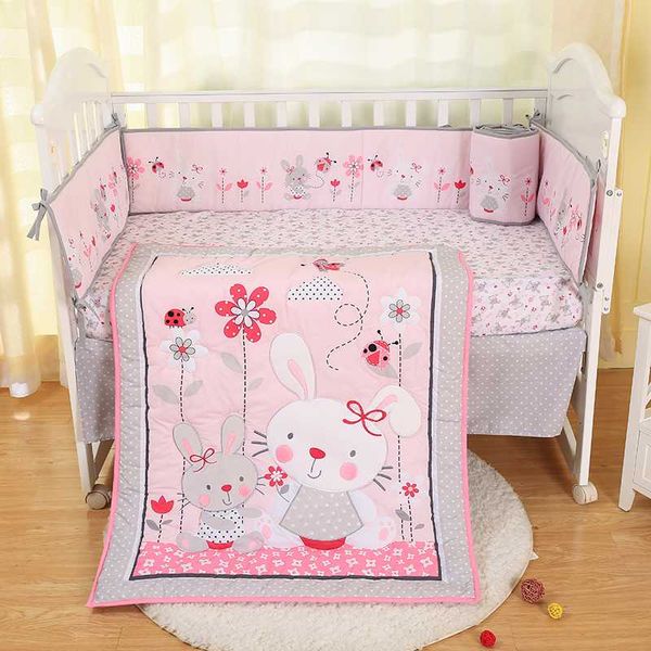 4pcs baby bedding set for baby girl pink -comforter, crib sheet, crib skirt, bumpers
4pcs baby bedding set for baby girl pink -comforter, crib sheet, crib skirt, bumpers