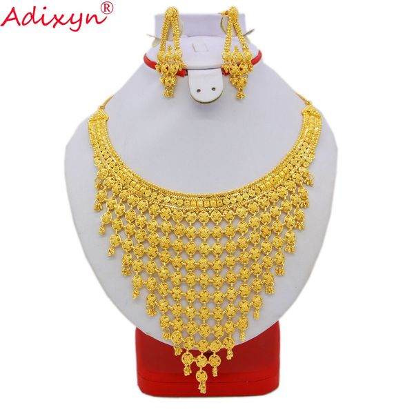 adixyn india plus big size jewelry set gold color/copper necklace earrings arab dubai wedding party mom gifts n08093, Slivery;golden
adixyn india plus big size jewelry set gold color/copper necklace earrings arab dubai wedding party mom gifts n08093, Slivery;golden
