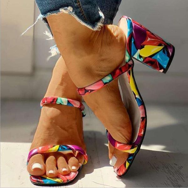 women summer sandals chunky high heels pumps shoes woman pu leather slippers sweet candy sandalias mujer sapato feminino d051, Black
women summer sandals chunky high heels pumps shoes woman pu leather slippers sweet candy sandalias mujer sapato feminino d051, Black