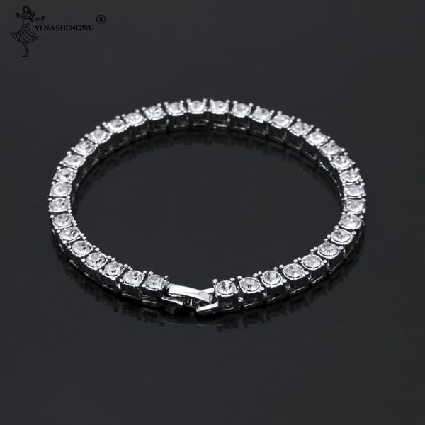 luxury 4mm cubic zirconia tennis bracelets iced out chain crystal wedding bracelet for women men gold silver color bracelet 19cm, Black
luxury 4mm cubic zirconia tennis bracelets iced out chain crystal wedding bracelet for women men gold silver color bracelet 19cm, Black